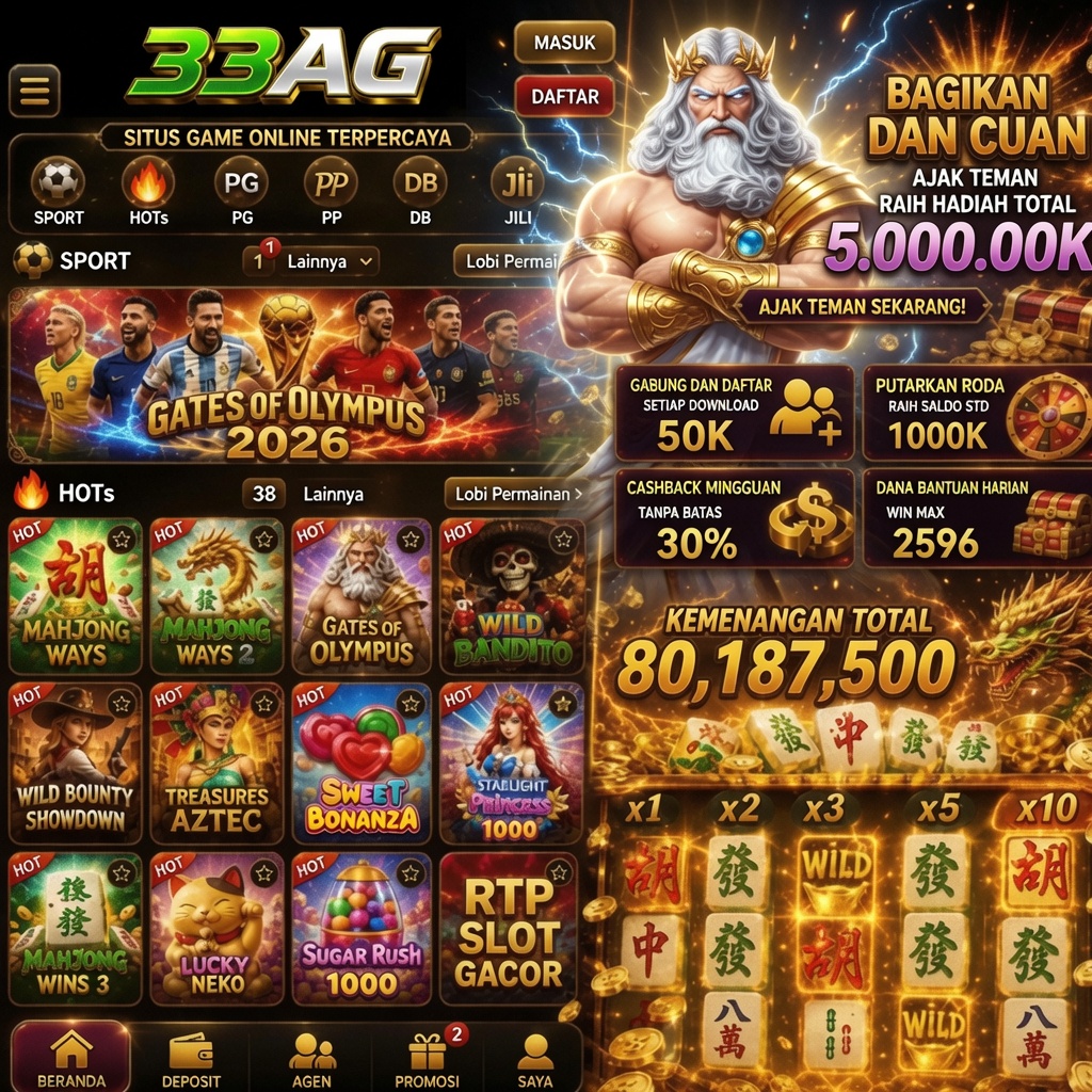 33AG - Platform Slot Online dengan Pengalaman Bermain Terbaik